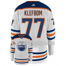 Camisola Edmonton Oilers OSCAR KLEFBOM 77 Adidas Branco Authentic - Homem